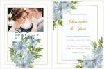 Customize Floral Wedding Invitation With Your Photo