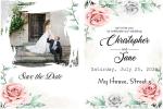 Beautiful Rose Wedding Invitation Card With Photos