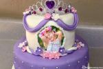 Lovely Princess Birthday Cake for Kid With Name and Photo