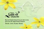 Realistic Ganesh Chaturthi Card With Name Free Download