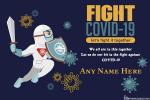 Fight Against Coronavirus Together Greeting Cards