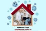 Home Isolation Family Card With Photo Frame