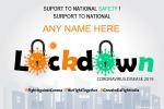 Locked Down Coronavirus Card With Name Online Free