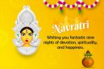 Create Navratri Goddess Durga Greeting Cards Online
