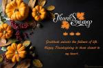 Autumn Thanksgiving Card With Wishes Editor