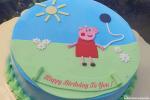 Peppa Pig Happy Birthday Wishes  Cake With Name