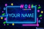 Holi Neon Signs Style Text Effect Online