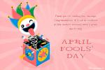 April Fools' Day Greeting Card With Surprise Box