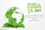 Customize Earth Day Card With Your Name Wishes