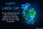 Happy Earth Day Greeting Cards With Glowing Globe