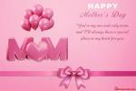 Happy Mother's Day 3D Card With Balloons