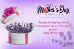 Happy Mothers Day Wishes Card With Lavender Gift Box