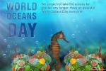 Create World Oceans Day Card Images Download