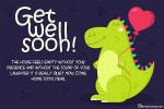 Online Get Well Soon Card With Lovely Dinosaur