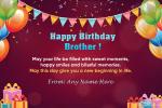 Free Birthday Card Template For Brothers With Name Editor