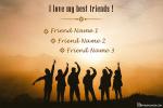 Write Three Friends Names On Meaningful Friendship Day Cards