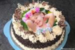 Chocolate Cake for Birthday With Photo Frames