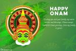 Wishing You All a Very Happy Onam Festival Cards