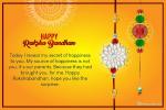 Indian Festival Happy Raksha Bandhan Wishes Greeting Cards