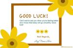 Beautiful Good Luck Cards With Name And Wishes
