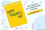 Hand Drawn Teacher's Day Wishes Cards With Name Edit