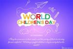 20 Nov World Children's Day Greetings Card Online Creator