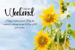 Sunflower Happy Weekend Card Free Download
