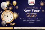 Professional New Year 2023 Greeting Card With Logo