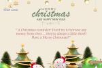 Merry Christmas Wishes With Logo And Info Company