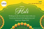 Customize Holi Festival Greeting Card for Company