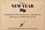 Business Greetings Card For New Year 2024
