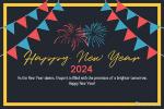 Create And Download Your Own New Year 2024 Greeting Cards for Free