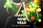 Champagne New Year 2024 Card With Name Online