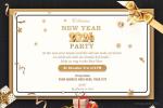 Free New Year 2024 Party Invitation Template
