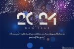 Fireworks Happy New Year 2024 Wishes Card Images Download