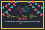 Create And Download Your Own New Year 2025 Greeting Cards for Free