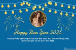 Decorate Glittering New Year 2025 Cards With Photos And Wishes