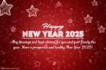 Create New Year Greeting Video 2025 With Name Wishes