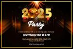 Create New Year 2025 Party Invitations Free