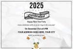 Happy New Year 2025 Party Invitation Card Maker Online