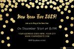 Sparkling New Year's 2025 Eve Party Invitation Cards Maker