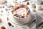 Write a name on a birthday cake with cute decorations online