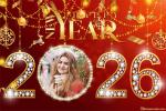 Sparkling Happy New Year Photo Frame