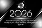 Free Online Silver Happy New Year 2026 Card Maker
