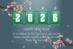 New Year's 2026 Flower eCards & Greeting Cards Online