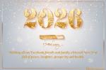 Glitter And Gold Happy New Year 2026 Cards