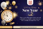 Professional New Year 2026 Greeting Card With Logo