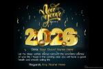 Write Name On Happy New Year 2026 Wishes Card