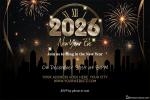 Sparkling New Year's 2026 Eve Party Invitation Cards Maker
