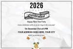Happy New Year 2026 Party Invitation Card Maker Online